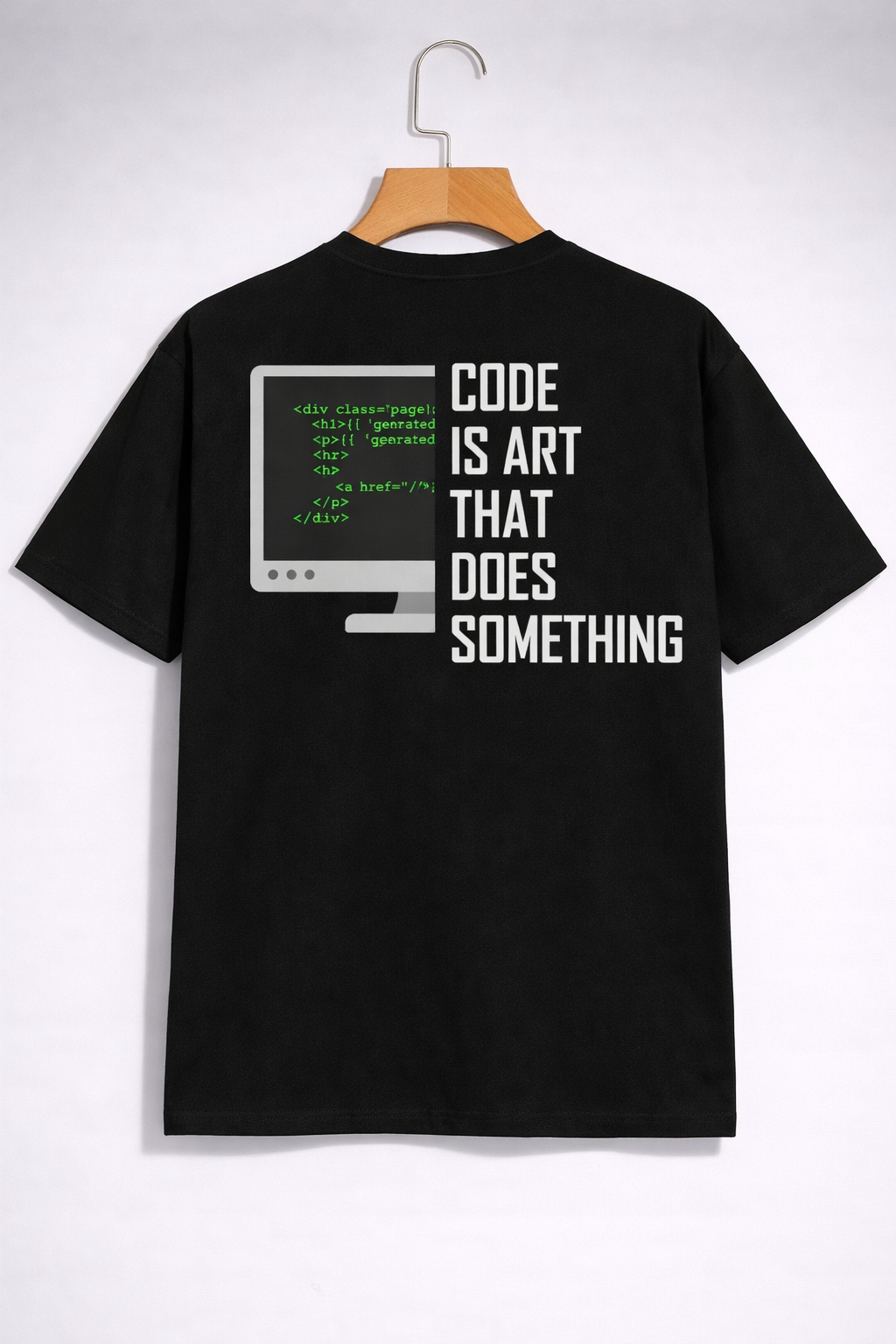 Code Is Art Oversized T-Shirt