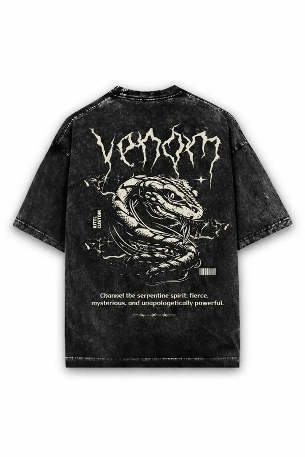 VENOM Oversized Acid Wash T-Shirt WestWild